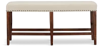 Joplin Dark Tone High Upholstered Dining Bench