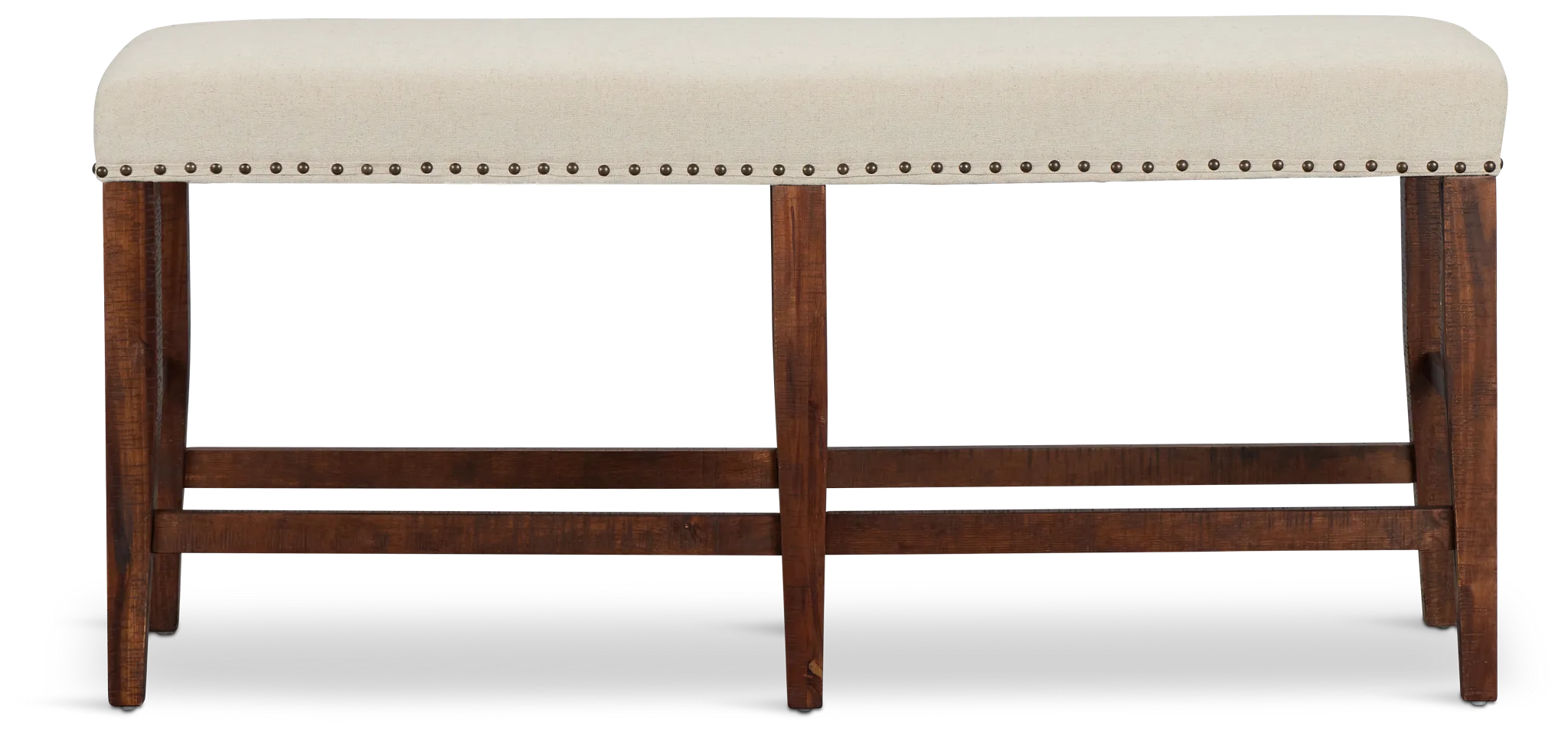 Joplin Dark Tone High Upholstered Dining Bench