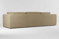 Destin Elite Taupe Fabric 3-piece Modular Sofa