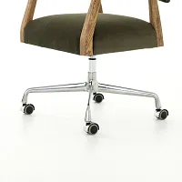 Four Hands Joe Dark Green Velvet Desk Chair