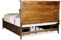 Heron Cove Mid Tone Panel Storage Bed