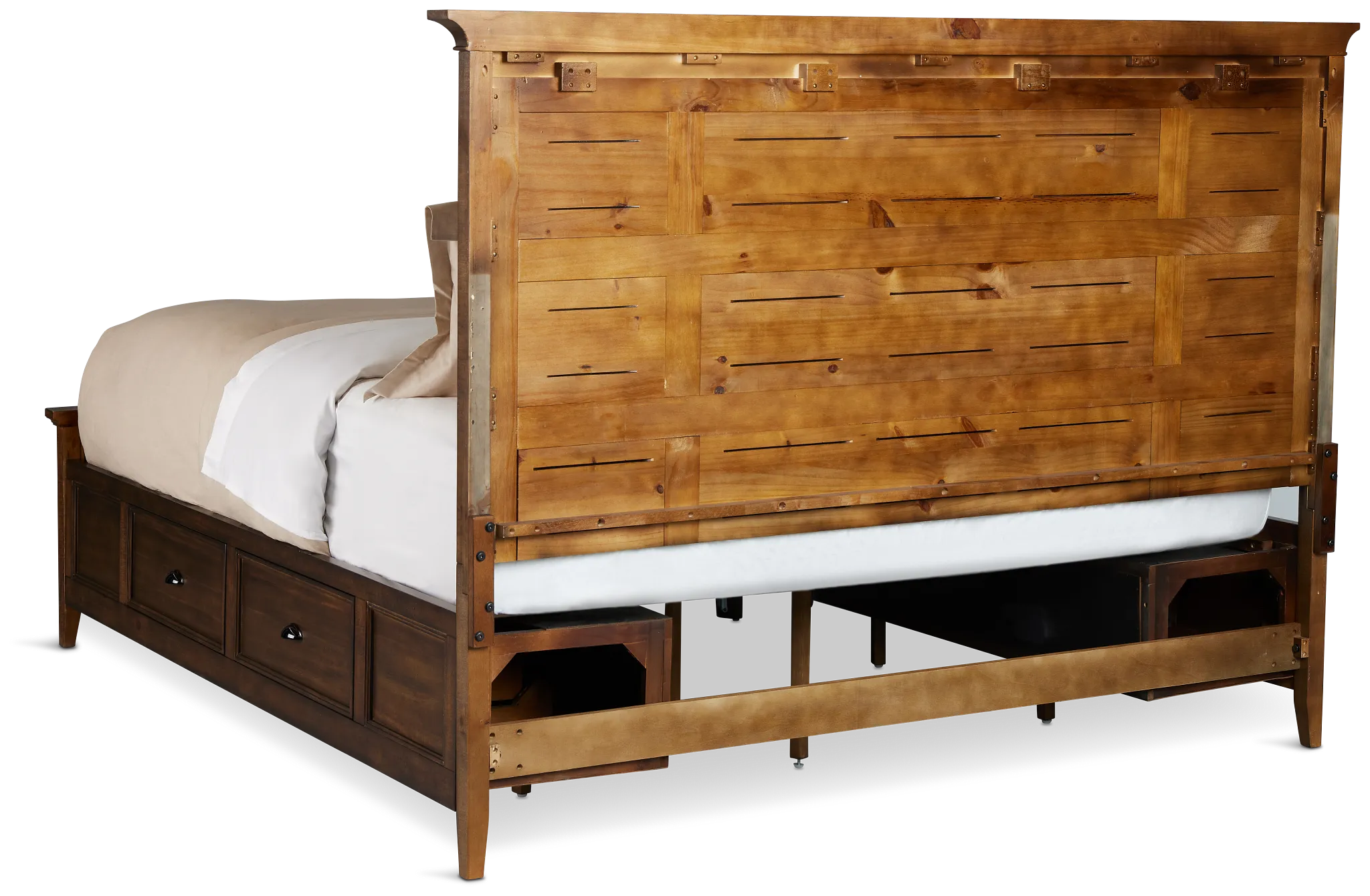 Heron Cove Mid Tone Panel Storage Bed