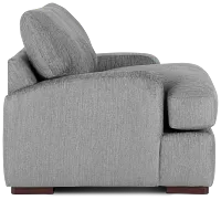 Alpha Light Gray Fabric Chair