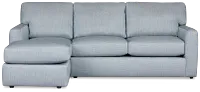 Rhodes Light Blue Fabric Left Chaise Sectional
