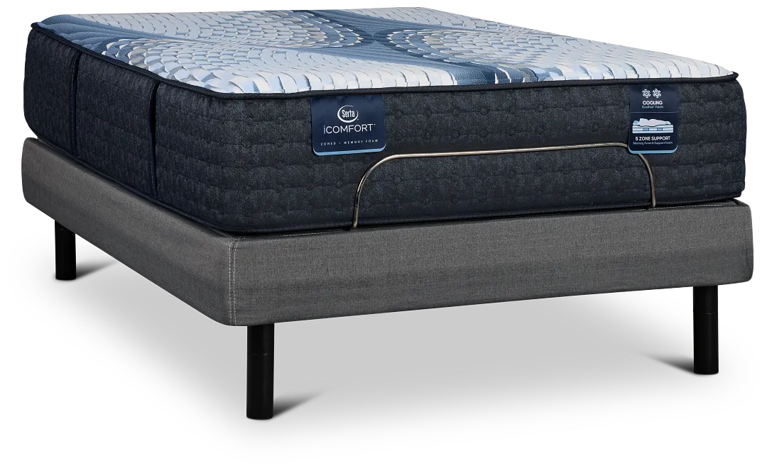 Serta Icomfort Iona Medium Motion Perfect 4 Adjustable Base Set