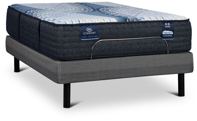 Serta Icomfort Iona Medium Motion Perfect 4 Adjustable Base Set