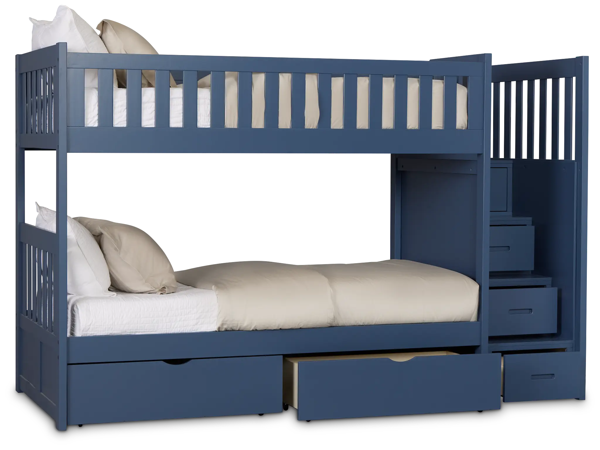 Charleston Dark Blue Step Storage Bunk Bed Charleston Dark Blue Step Storage Bunk Bed