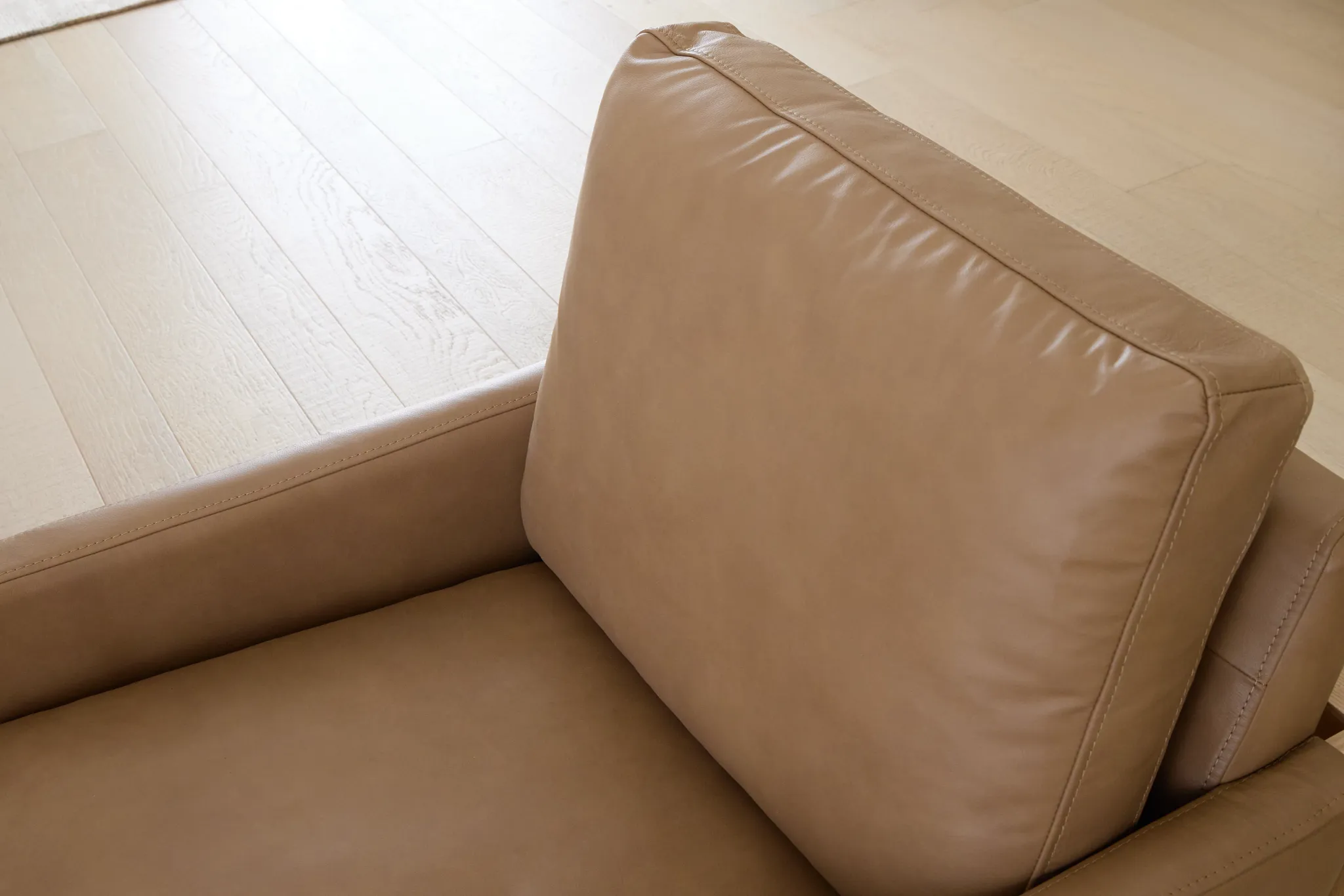 Phoebe Brown Leather Accent Chair