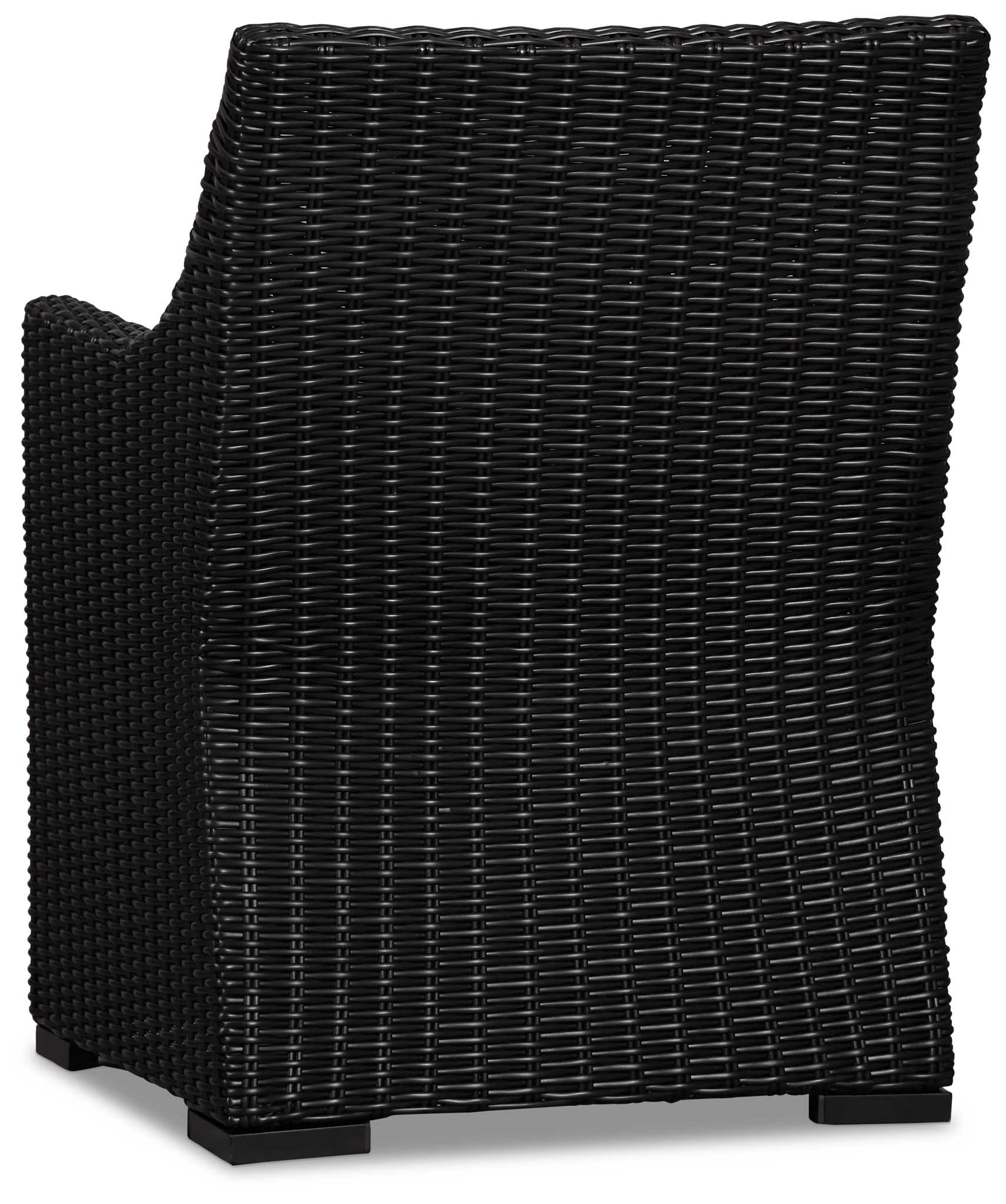 Montecito Black Cushioned Arm Chair