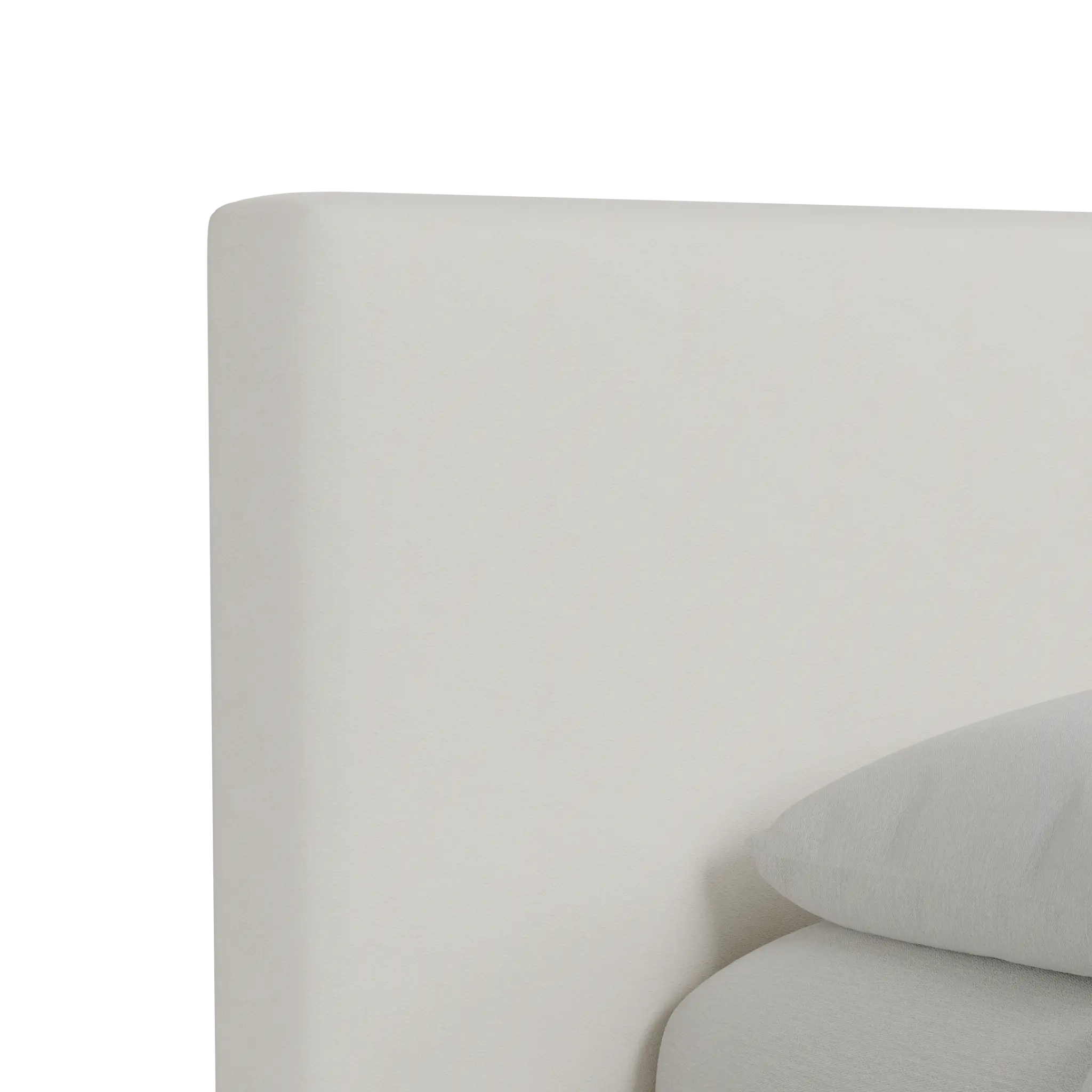 Grayton Gellar White 44" Upholstered Platform Bed Grayton Gellar White 44" Upholstered Platform Bed