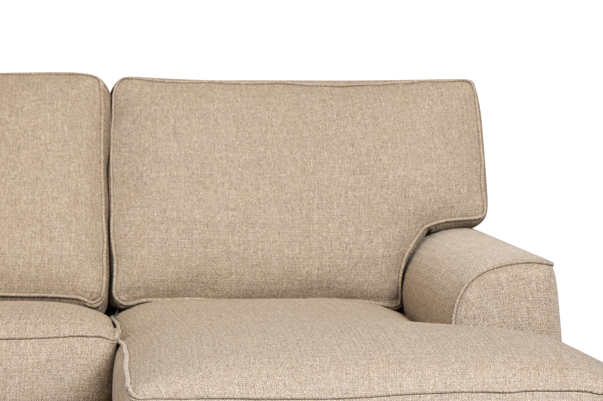 Sinclair Brown Fabric Right Chaise Sectional Sinclair Brown Fabric Right Chaise Sectional