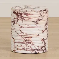 Vaya Red Round End Table