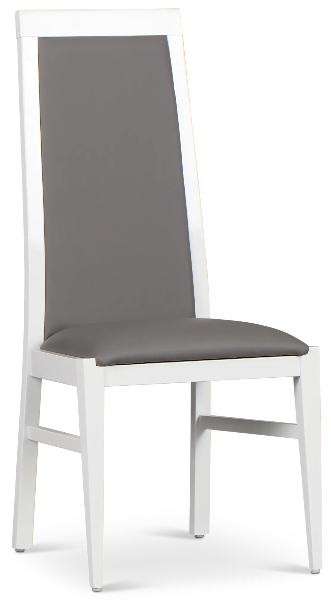 Modena White Upholstered Side Chair