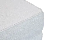 Avalon Light Blue Fabric Ottoman