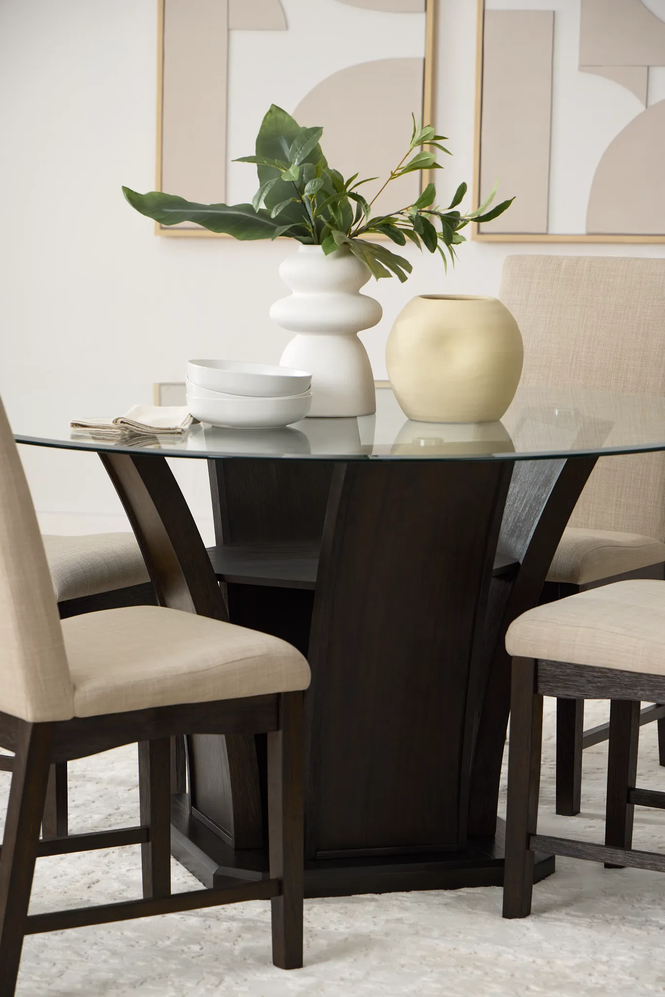 Roswell Glass Round Table