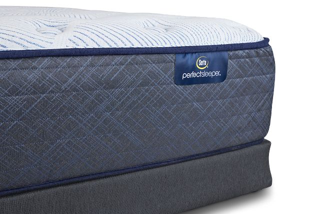 Serta Perfect Sleeper Blue Lagoon Nights Plush Low-profile Mattress Set