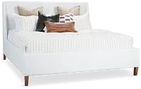 Provo White Uph Panel Bed