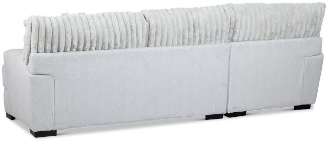 Kylie Light Gray Fabric Left Chaise Sectional