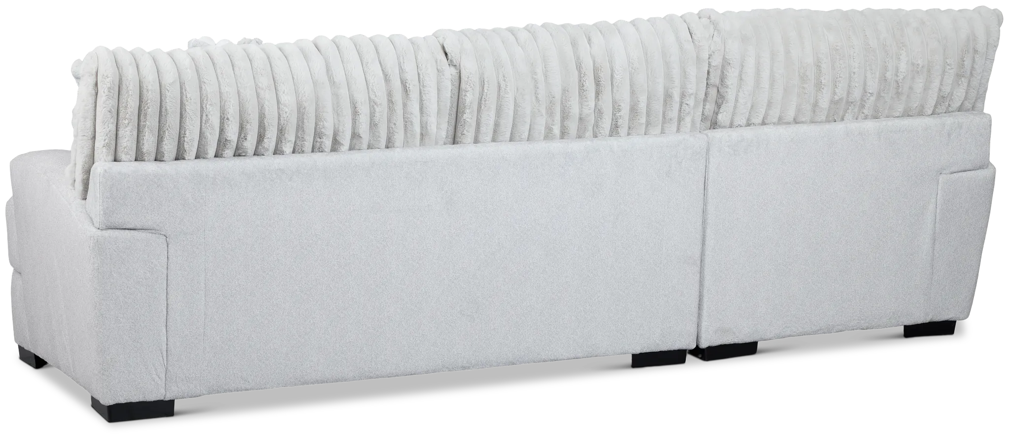 Kylie Light Gray Fabric Left Chaise Sectional