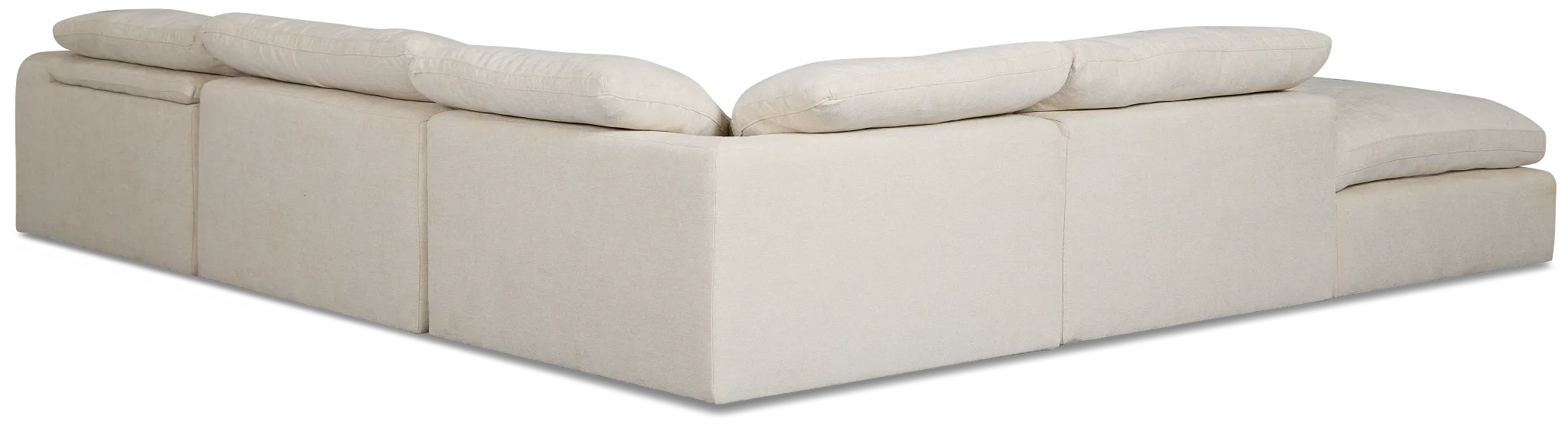 Drift Light Beige Fabric Medium Left Bumper Power Sectional