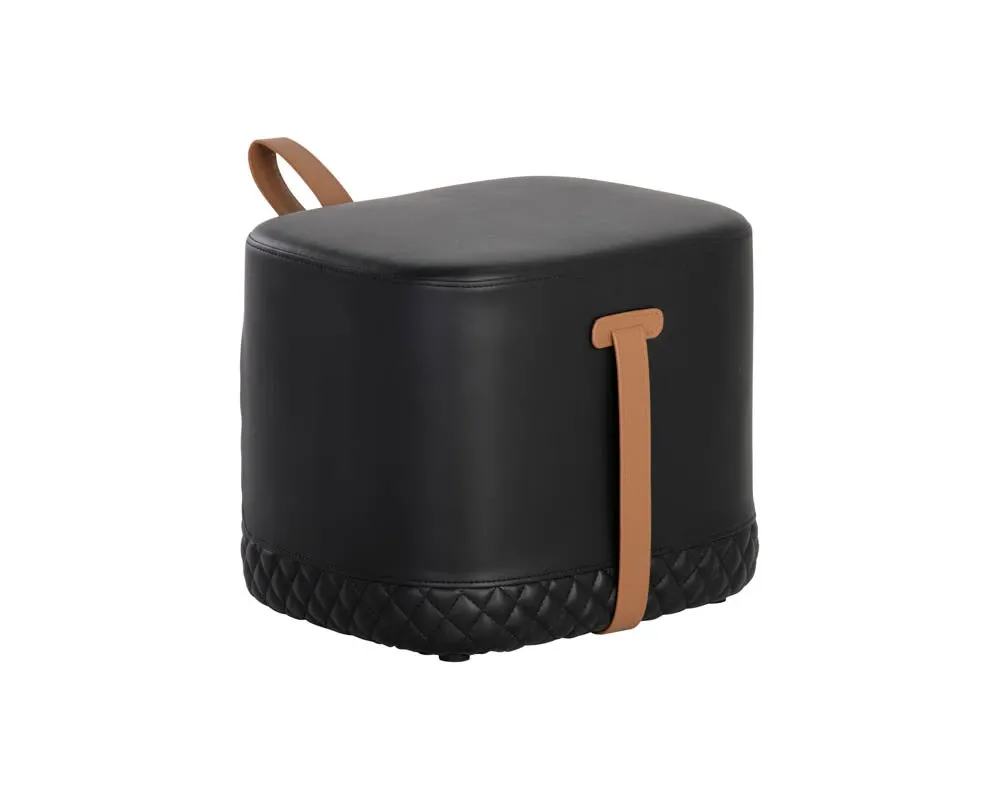 Mali Black Accent Ottoman