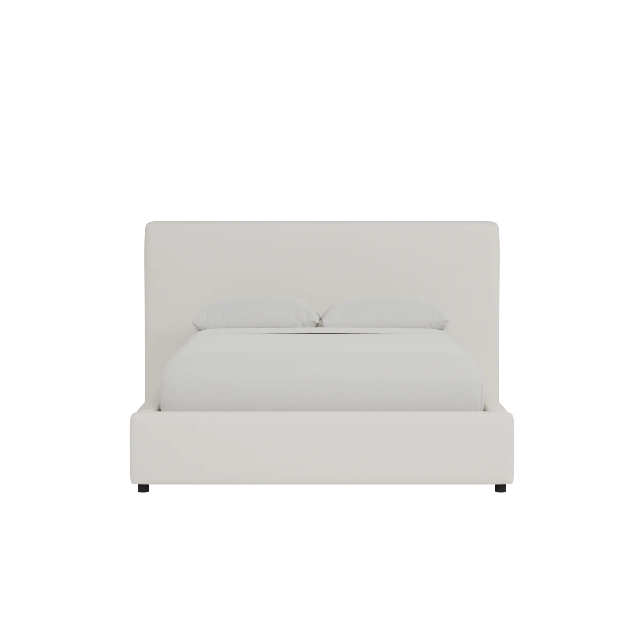 Grayton Merino Light Beige 44" Upholstered Platform Bed Grayton Merino Light Beige 44" Upholstered Platform Bed