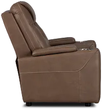 Vantage Dark Taupe Micro Power Recliner