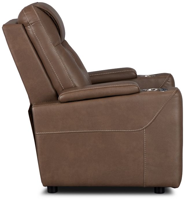 Vantage Dark Taupe Micro Power Recliner