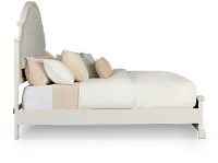 Charlotte White Uph Panel Bed