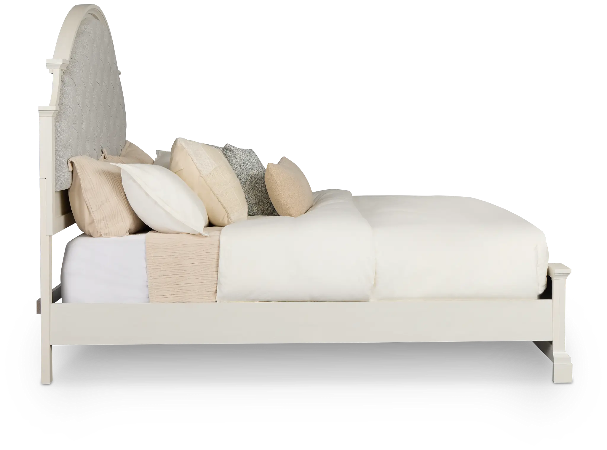 Charlotte White Uph Panel Bed Charlotte White Uph Panel Bed