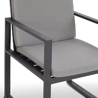 Linear Dark Gray Arm Chair