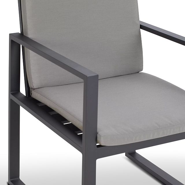 Linear Dark Gray Arm Chair (4)