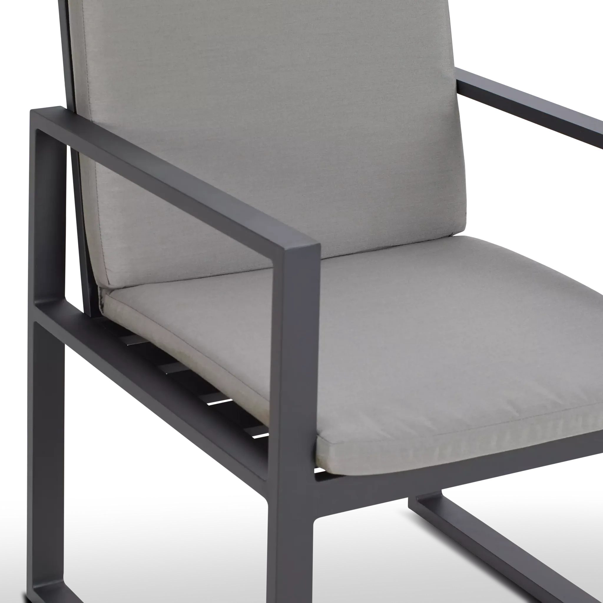 Linear Dark Gray Arm Chair