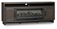 Richmond Gray 80" Tv Stand With Fireplace Insert