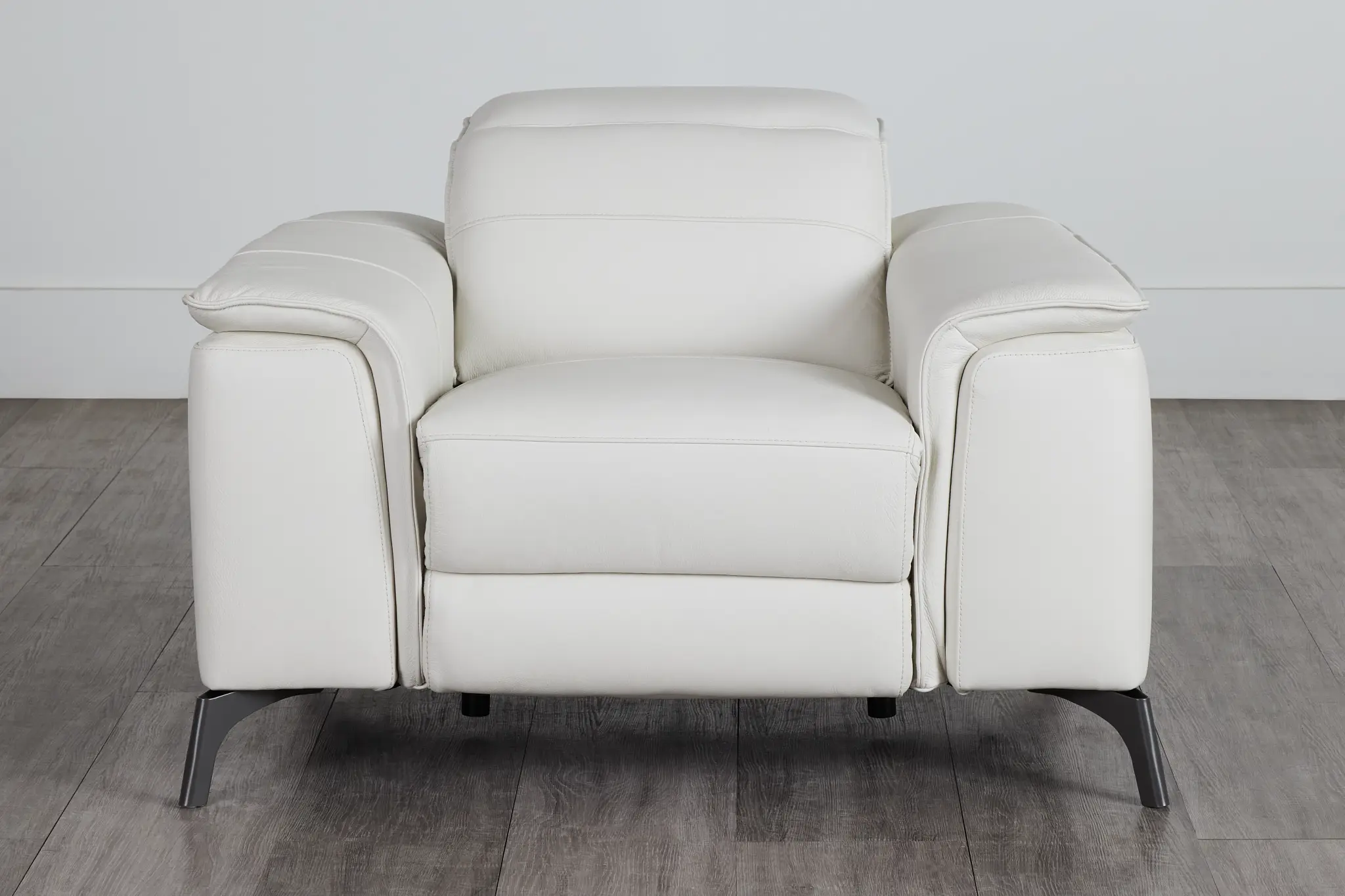 Pearson White Leather Power Recliner With Power Headrest Pearson White Leather Power Recliner With Power Headrest