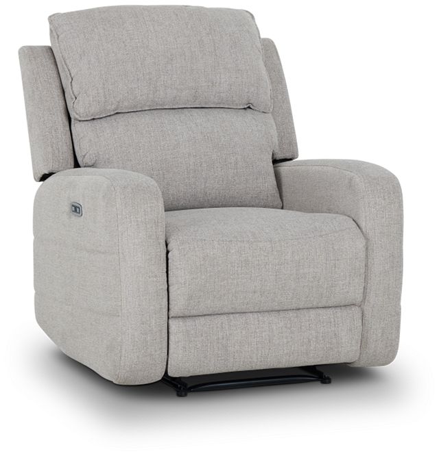Piper Gray Fabric Power Recliner