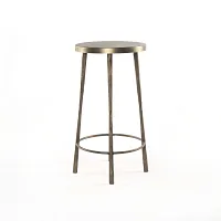 Four Hands Marty Brass Metal 24" Barstool