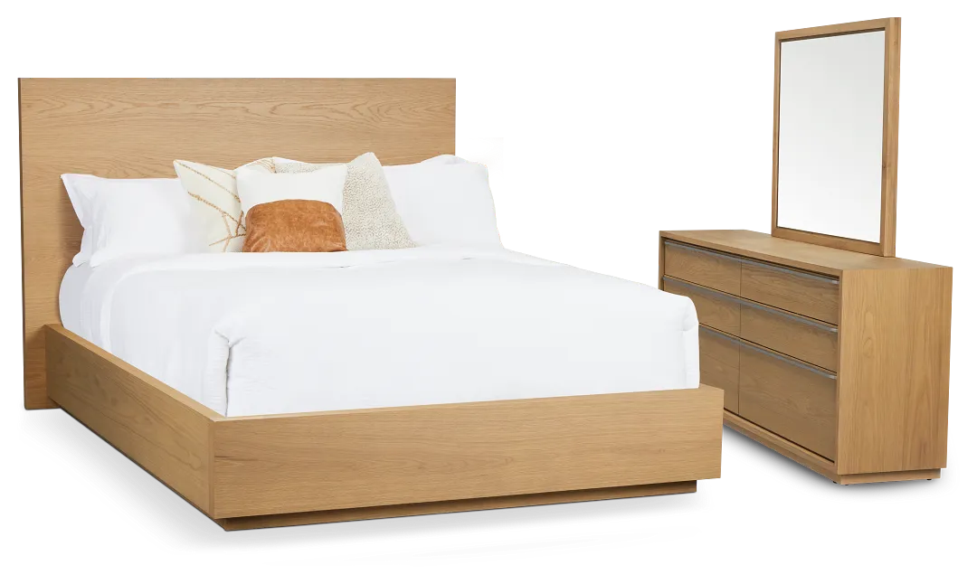 Haven Light Tone Platform Bedroom