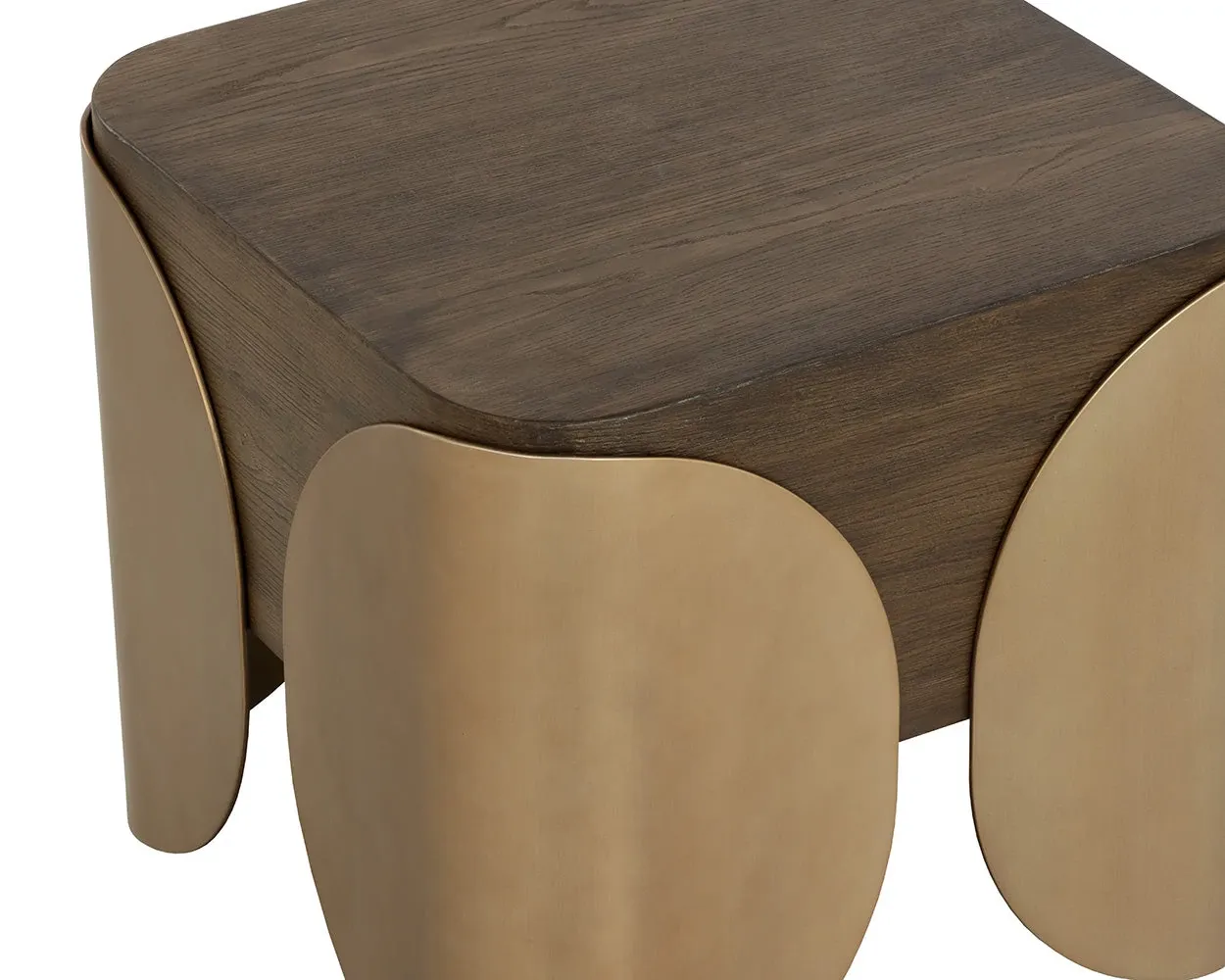 Amalie Dark Tone Square End Table