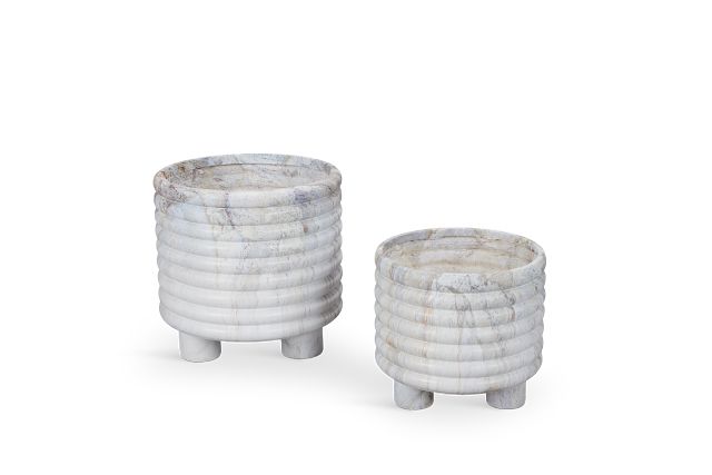 Varsha White Large Planter