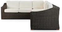 Canyon Gray White Medium Right Sectional