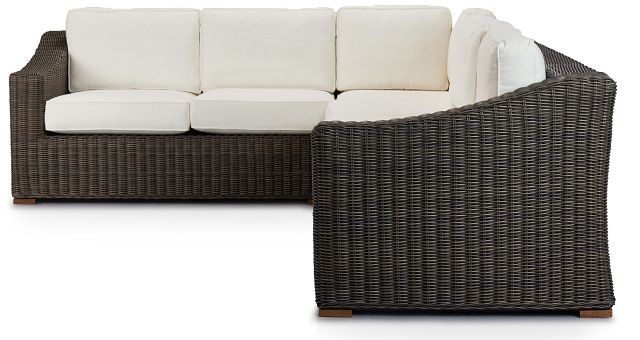 Canyon Gray White Medium Right Sectional