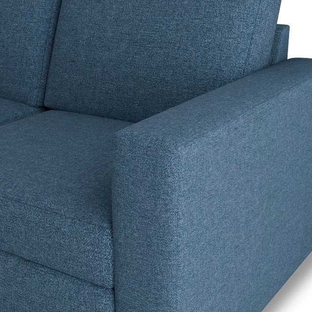 Citymod Blue Fabric Small Two-arm Sectional
