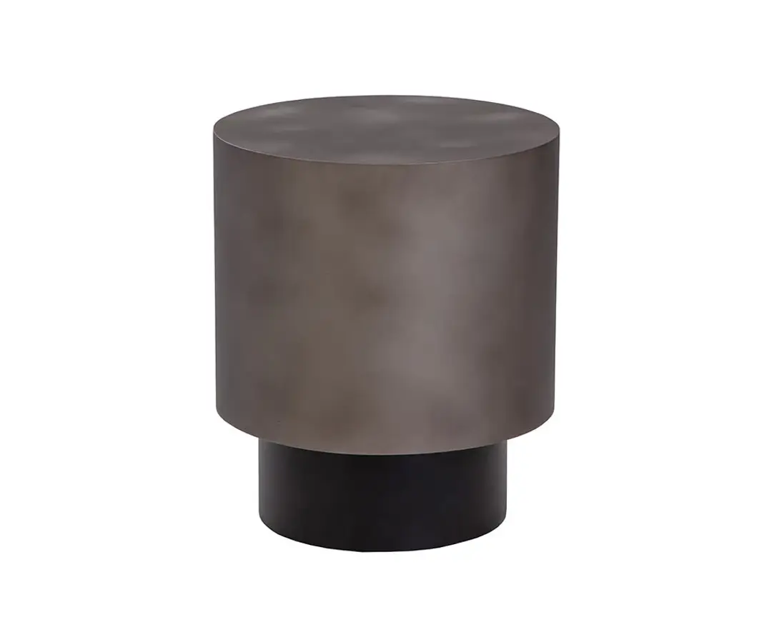 Kelley Dark Gray Round End Table Kelley Dark Gray Round End Table