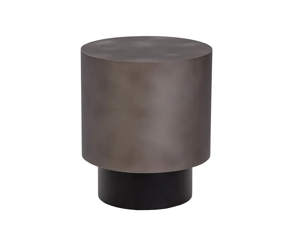 Kelley Dark Gray Round End Table
