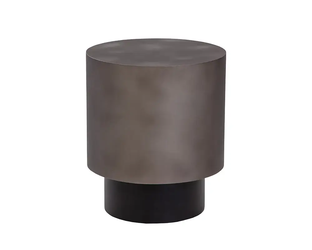 Kelley Dark Gray Round End Table Kelley Dark Gray Round End Table