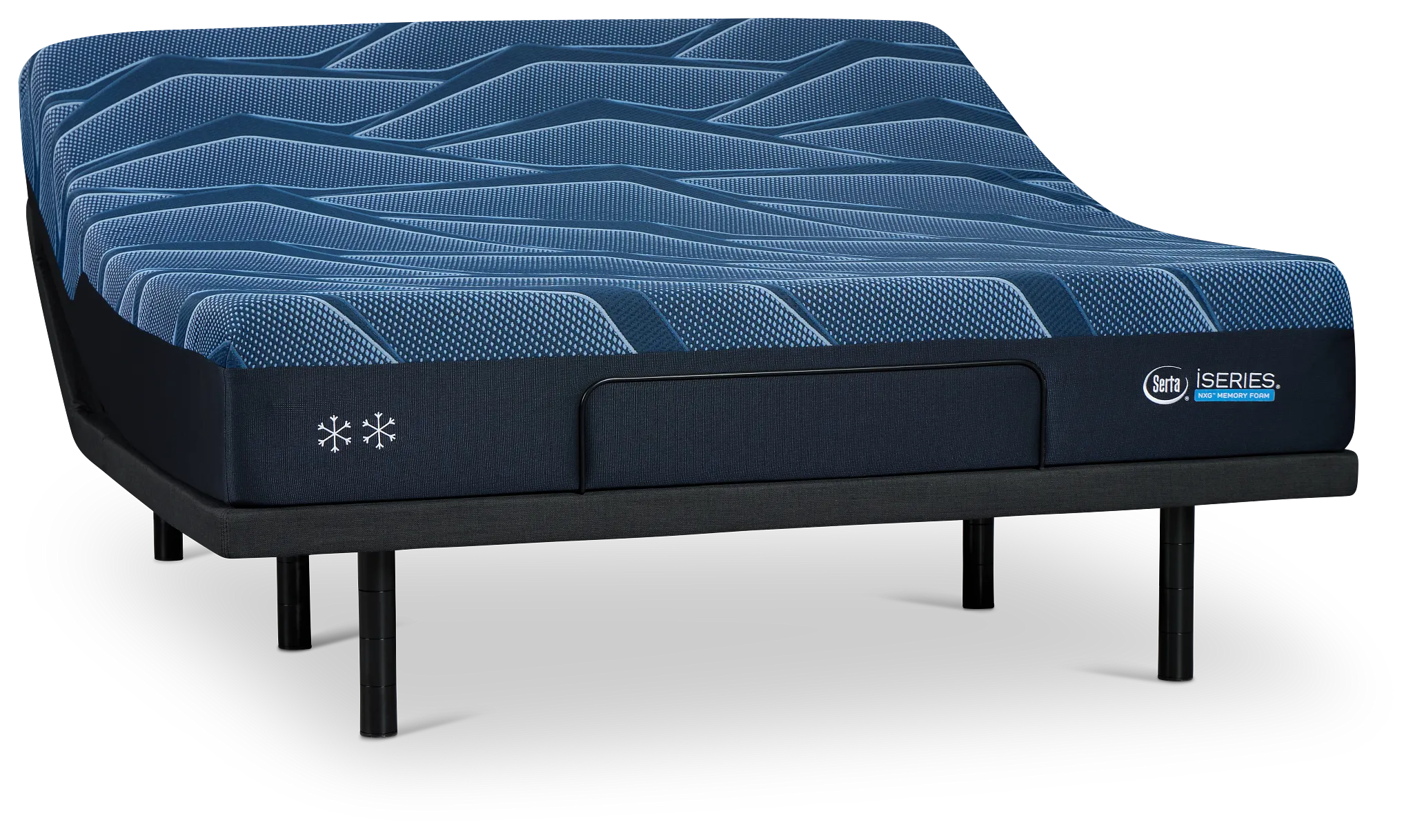 Iseries Nxg 2500 12.5" Plush Baselogic Platinum Adjustable Base Mattress Set
