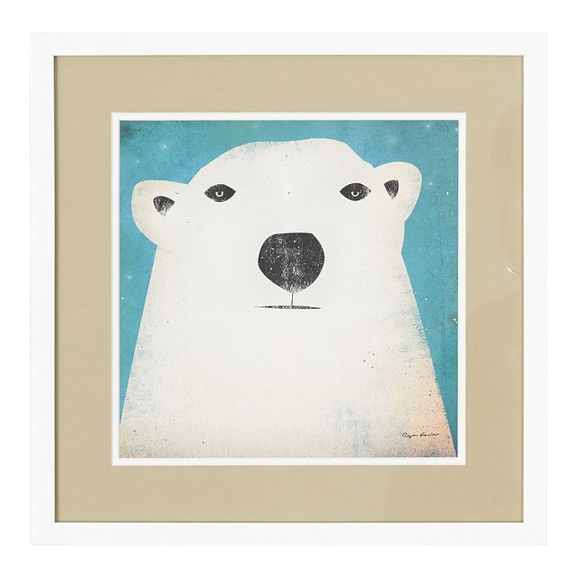 Polar Bear White Framed Wall Art (0)