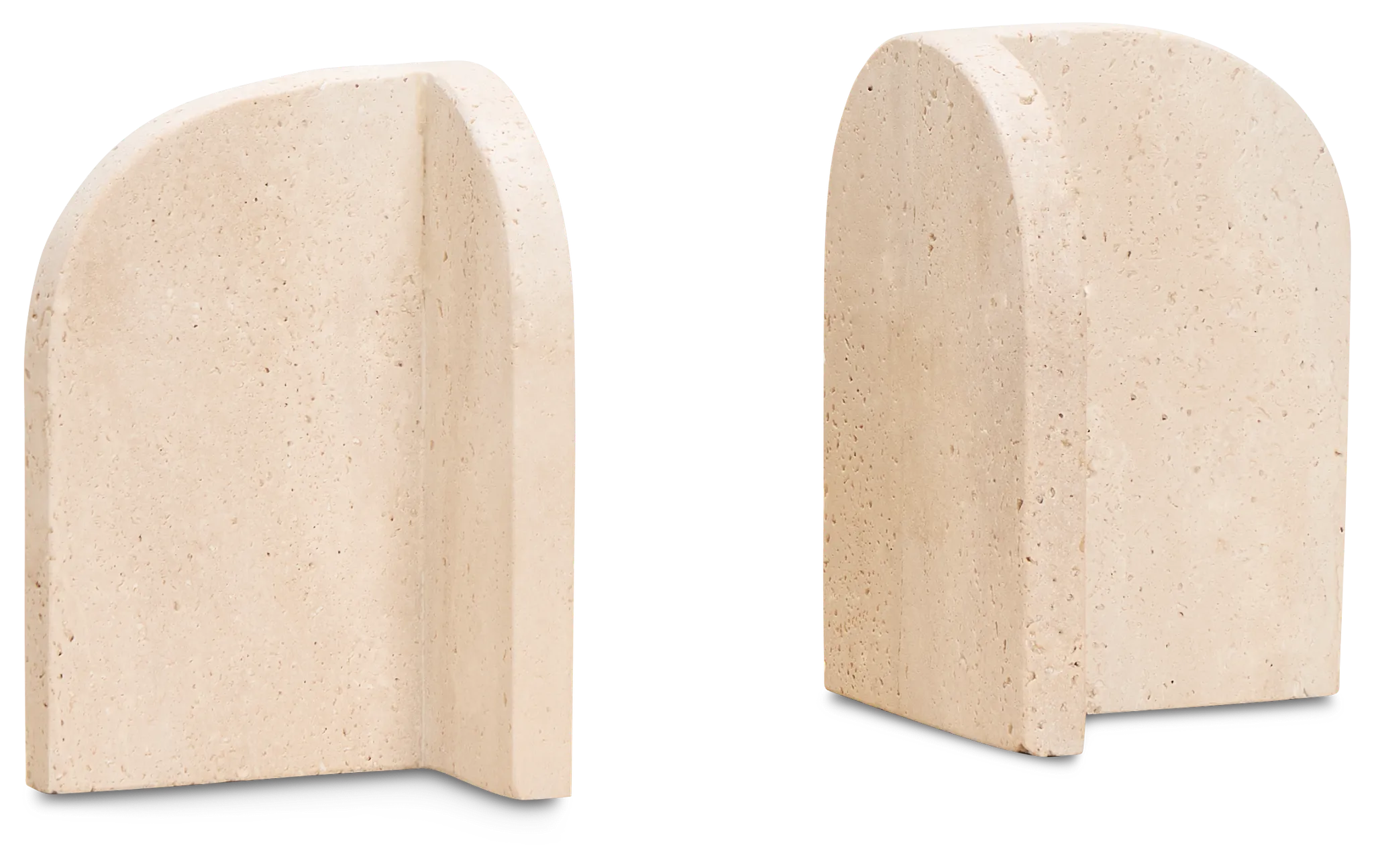 Kaia Beige Stone Bookends