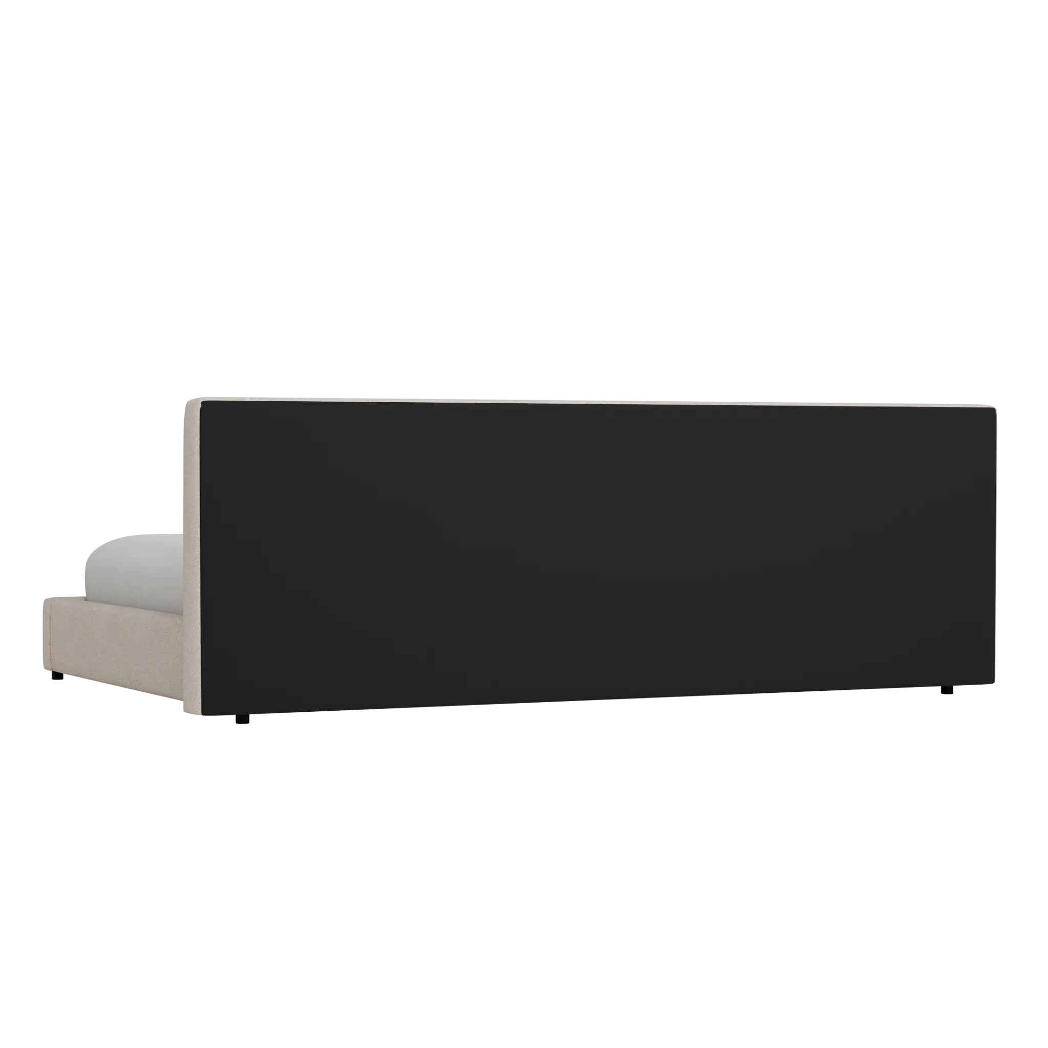 Grayton Sutton Beige 44" Upholstered Platform Bed Grayton Sutton Beige 44" Upholstered Platform Bed